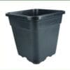18 L sort firkantet plast pot 30,5 x 30,5 x 30,5 cm