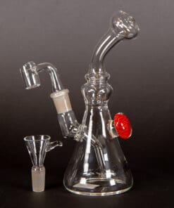 Dab Bong Black Leaf Red